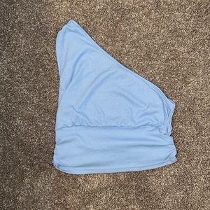 Shein one shoulder top, size (tall) L, blue
